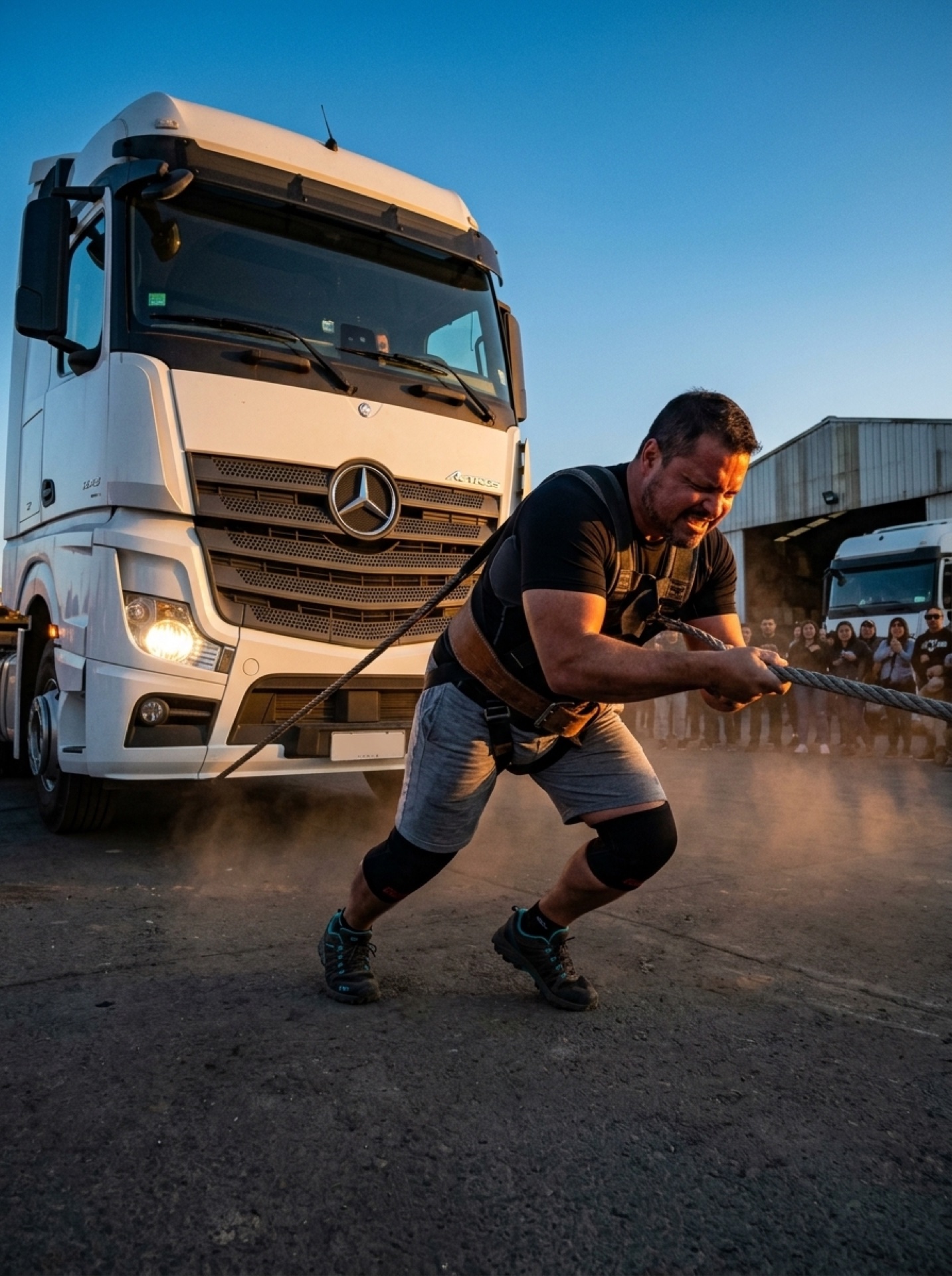 Roberto en truck pull